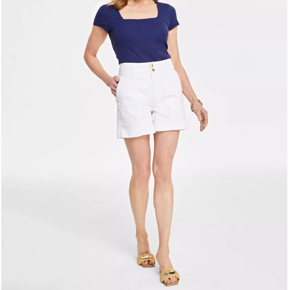 INC Highwaisted White Shorts